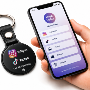 NFC Social Media Keychain